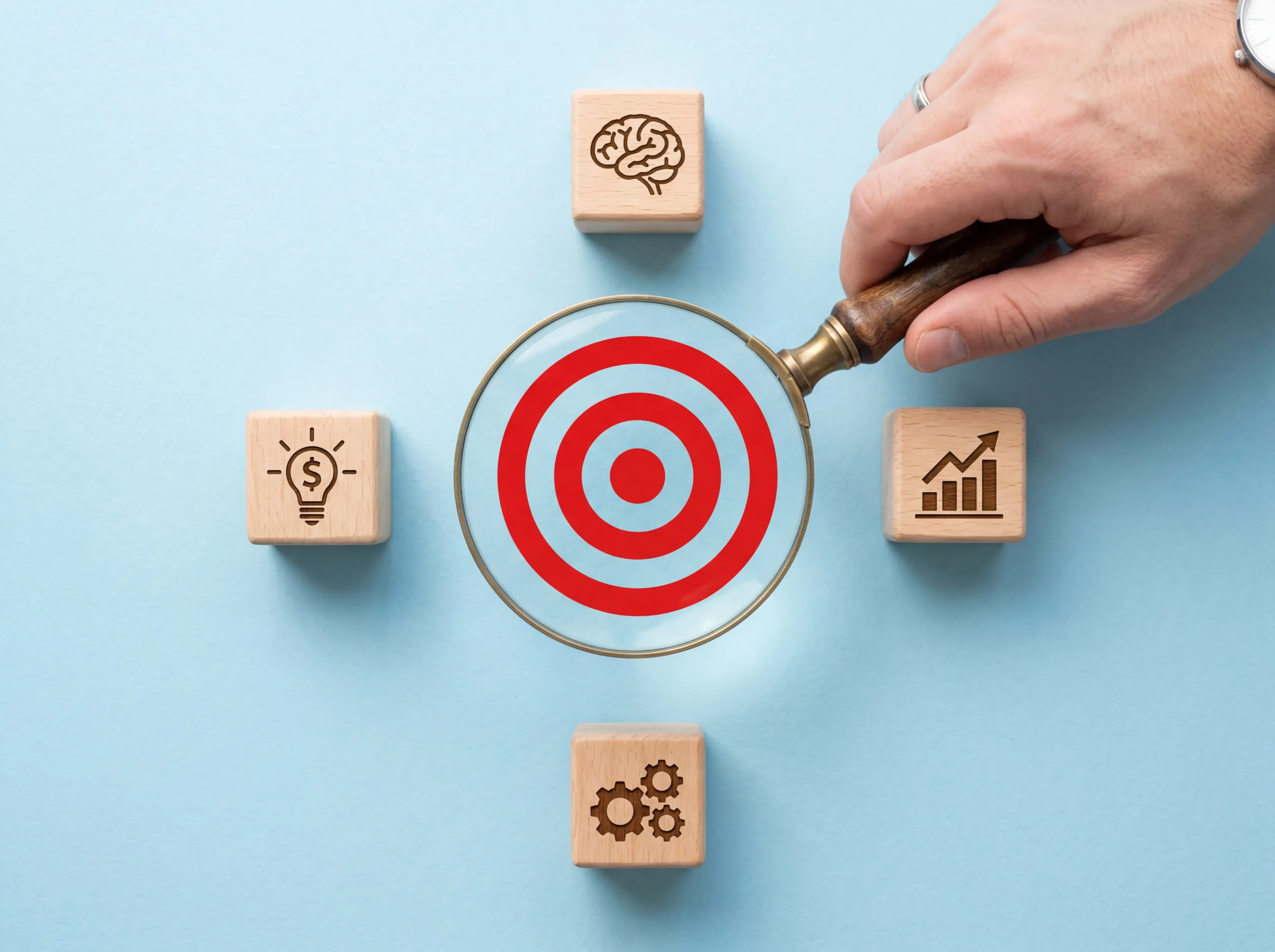 SEO Analyse mit Zielscheibe für eine gezielte Suchmaschinenoptimierung