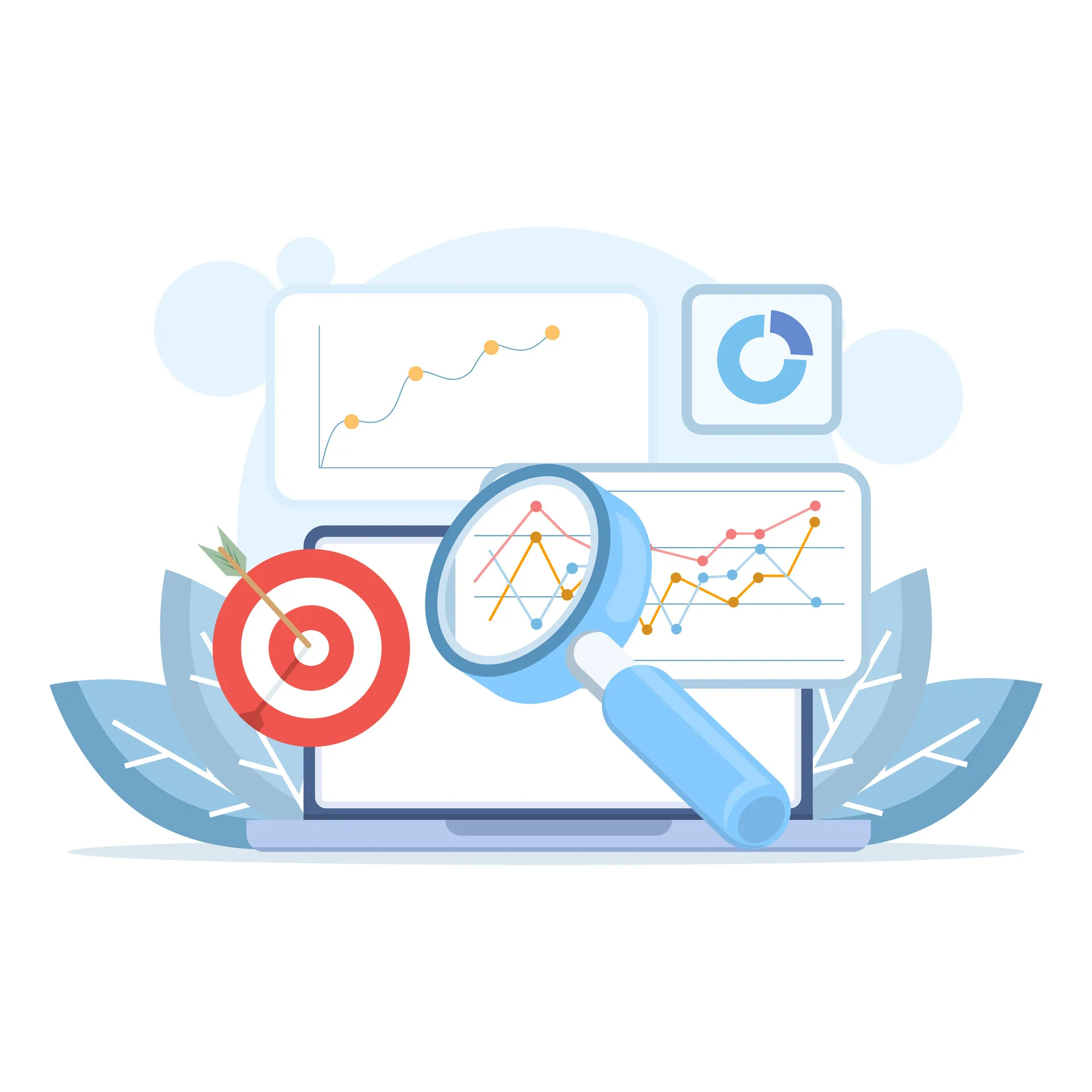 Shopify SEO Datenanalyse mit Suchbegriffen und Performance-Daten
